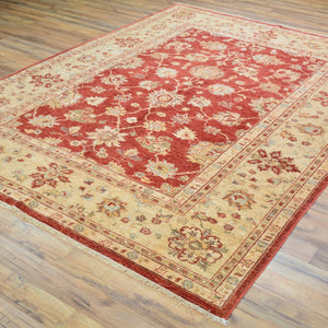 Hand-Knotted Peshawar Traditional Chobi Handmade Wool Rug (Size 5.10 X 8.0) Cwral-11397