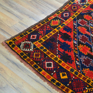 Hand-Knotted Tribal Turkish Traditional Handmade Oriental Wool Rug (Size 4.10 X 11.0) Cwral-11400