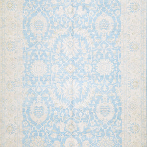 Hand-Knotted Tribal Peshawar Design Handmade Wool Rug (Size 6.7 X 10.0) Cwral-11403