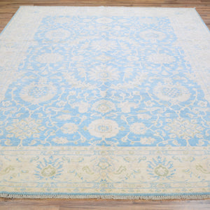 Hand-Knotted Tribal Peshawar Design Handmade Wool Rug (Size 6.7 X 10.0) Cwral-11403