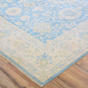 Hand-Knotted Tribal Peshawar Design Handmade Wool Rug (Size 6.7 X 10.0) Cwral-11403