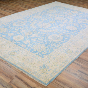 Hand-Knotted Tribal Peshawar Design Handmade Wool Rug (Size 6.7 X 10.0) Cwral-11403