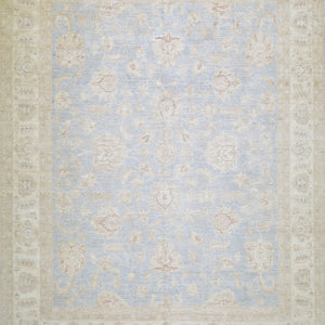 Hand-Knotted Tribal Peshawar Design Handmade Wool Rug (Size 7.8 X 9.6) Cwral-11409