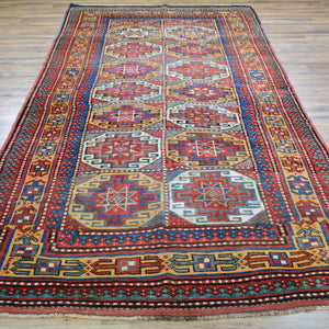 Hand-Knotted Tribal Vintage Kazak Design Handmade Wool Rug (Size 4.7 X 10.10) Cwral-11412