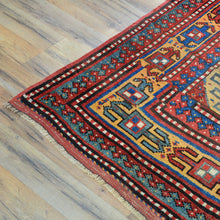 Load image into Gallery viewer, Hand-Knotted Tribal Vintage Kazak Design Handmade Wool Rug (Size 4.7 X 10.10) Cwral-11412