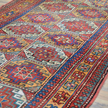 Load image into Gallery viewer, Hand-Knotted Tribal Vintage Kazak Design Handmade Wool Rug (Size 4.7 X 10.10) Cwral-11412