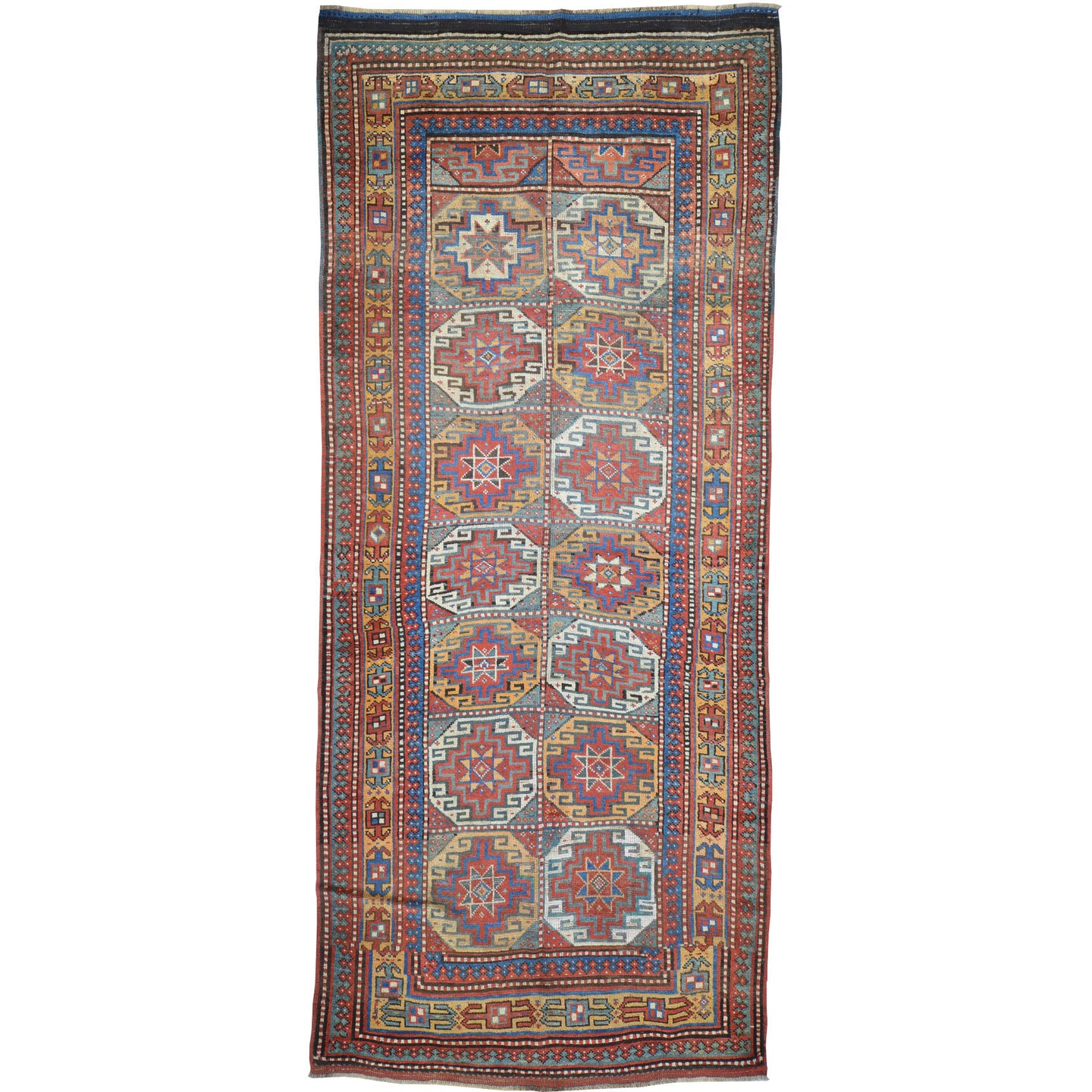 Hand-Knotted Tribal Vintage Kazak Design Handmade Wool Rug (Size 4.7 X 10.10) Cwral-11412