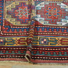 Load image into Gallery viewer, Hand-Knotted Tribal Vintage Kazak Design Handmade Wool Rug (Size 4.7 X 10.10) Cwral-11412