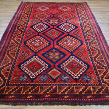 Load image into Gallery viewer, Hand-Knotted Tribal Vintage Shiraz Design Handmade Wool Rug (Size 4.8 X 9.10) Cwral-11418