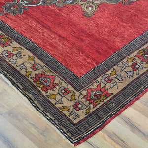 Hand-Knotted Tribal Vintage Turkish Design Handmade Wool Rug (Size 5.4 X 12.2) Cwral-11421