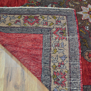 Hand-Knotted Tribal Vintage Turkish Design Handmade Wool Rug (Size 5.4 X 12.2) Cwral-11421