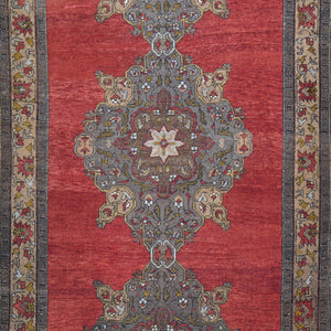 Hand-Knotted Tribal Vintage Turkish Design Handmade Wool Rug (Size 5.4 X 12.2) Cwral-11421