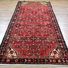 Load image into Gallery viewer, Hand-Knotted Vintage Tribal Design Handmade Wool Rug (Size 3.7 X 10.1) Cwral-11424