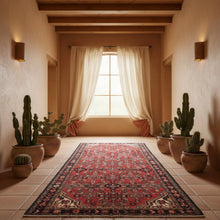 Load image into Gallery viewer, Hand-Knotted Vintage Tribal Design Handmade Wool Rug (Size 3.7 X 10.1) Cwral-11424