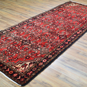 Hand-Knotted Vintage Tribal Design Handmade Wool Rug (Size 3.7 X 10.1) Cwral-11424