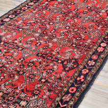 Load image into Gallery viewer, Hand-Knotted Vintage Tribal Design Handmade Wool Rug (Size 3.7 X 10.1) Cwral-11424