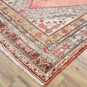 Hand-Knotted Vintage Tribal Design Handmade Wool Rug (Size 5.3 X 10.1) Cwral-11427