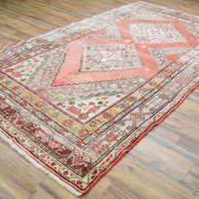 Load image into Gallery viewer, Hand-Knotted Vintage Tribal Design Handmade Wool Rug (Size 5.3 X 10.1) Cwral-11427