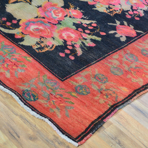 Hand-Knotted Vintage Karabakh Tribal Design Handmade Wool Rug (Size 4.9 X 8.9) Cwral-11430