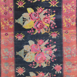 Hand-Knotted Vintage Karabakh Tribal Design Handmade Wool Rug (Size 4.9 X 8.9) Cwral-11430