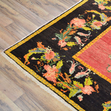 Load image into Gallery viewer, Hand-Knotted Vintage Karabakh Tribal Design Handmade Wool Rug (Size 5.0 X 8.4) Cwral-11433