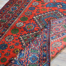 Load image into Gallery viewer, Hand-Knotted Vintage Turkish Tribal Design Handmade Wool Rug (Size 4.1 X 6.3) Cwral-11442