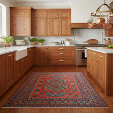Load image into Gallery viewer, Hand-Knotted Vintage Turkish Tribal Design Handmade Wool Rug (Size 4.1 X 6.3) Cwral-11442