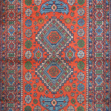 Load image into Gallery viewer, Hand-Knotted Vintage Turkish Tribal Design Handmade Wool Rug (Size 4.1 X 6.3) Cwral-11442
