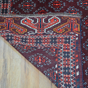 Hand-Knotted Vintage Tribal Yamoud Design Handmade Rug (Size 4.0 X 6.2) Cwral-11445