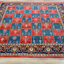 Load image into Gallery viewer, Hand-Knotted Vintage Tribal Kashkuli Design Handmade Rug (Size 5.0 X 6.2) Cwral-11448