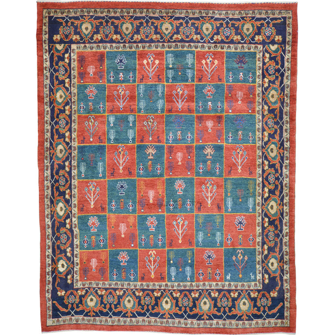 Hand-Knotted Vintage Tribal Kashkuli Design Handmade Rug (Size 5.0 X 6.2) Cwral-11448