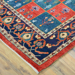 Hand-Knotted Vintage Tribal Kashkuli Design Handmade Rug (Size 5.0 X 6.2) Cwral-11448