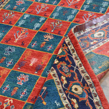 Load image into Gallery viewer, Hand-Knotted Vintage Tribal Kashkuli Design Handmade Rug (Size 5.0 X 6.2) Cwral-11448