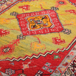 Hand-Knotted Vintage Tribal Turkish Design Handmade Rug (Size 4.9 X 6.3) Cwral-11454