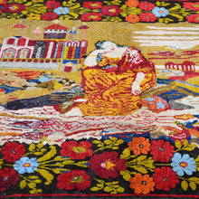 Load image into Gallery viewer, Hand-Knotted Vintage Turkish Pictorial Design Handmade Rug (Size 4.9 X 7.0) Cwral-11460