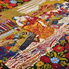 Load image into Gallery viewer, Hand-Knotted Vintage Turkish Pictorial Design Handmade Rug (Size 4.9 X 7.0) Cwral-11460
