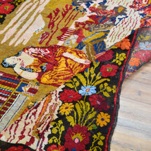 Load image into Gallery viewer, Hand-Knotted Vintage Turkish Pictorial Design Handmade Rug (Size 4.9 X 7.0) Cwral-11460