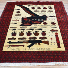 Load image into Gallery viewer, Hand-Knotted Afghan Turkoman War Design Handmade Rug (Size 4.2 X 6.4) Cwral-11463