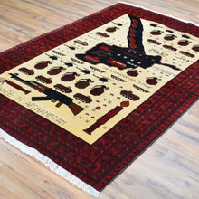 Load image into Gallery viewer, Hand-Knotted Afghan Turkoman War Design Handmade Rug (Size 4.2 X 6.4) Cwral-11463