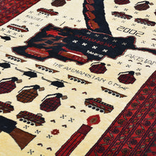 Load image into Gallery viewer, Hand-Knotted Afghan Turkoman War Design Handmade Rug (Size 4.2 X 6.4) Cwral-11463