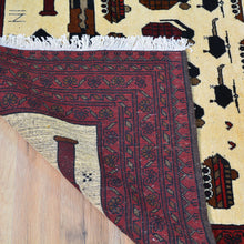 Load image into Gallery viewer, Hand-Knotted Afghan Turkoman War Design Handmade Rug (Size 4.2 X 6.4) Cwral-11463
