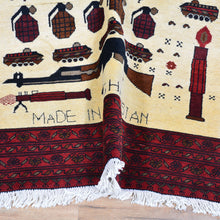 Load image into Gallery viewer, Hand-Knotted Afghan Turkoman War Design Handmade Rug (Size 4.2 X 6.4) Cwral-11463