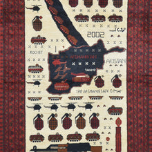 Load image into Gallery viewer, Hand-Knotted Afghan Turkoman War Design Handmade Rug (Size 4.2 X 6.4) Cwral-11463
