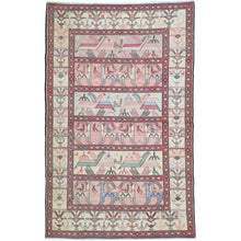 Load image into Gallery viewer, Hand-Woven Vintage Sumak Tribal Handmade Oriental Silk Rug (Size 4.0 X 6.1) Cwral-11466