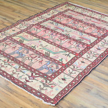 Load image into Gallery viewer, Hand-Woven Vintage Sumak Tribal Handmade Oriental Silk Rug (Size 4.0 X 6.1) Cwral-11466