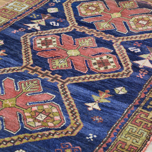Hand-Knotted Vintage Turkish Traditional Design Handmade Rug (Size 4.0 X 6.7) Cwral-11469