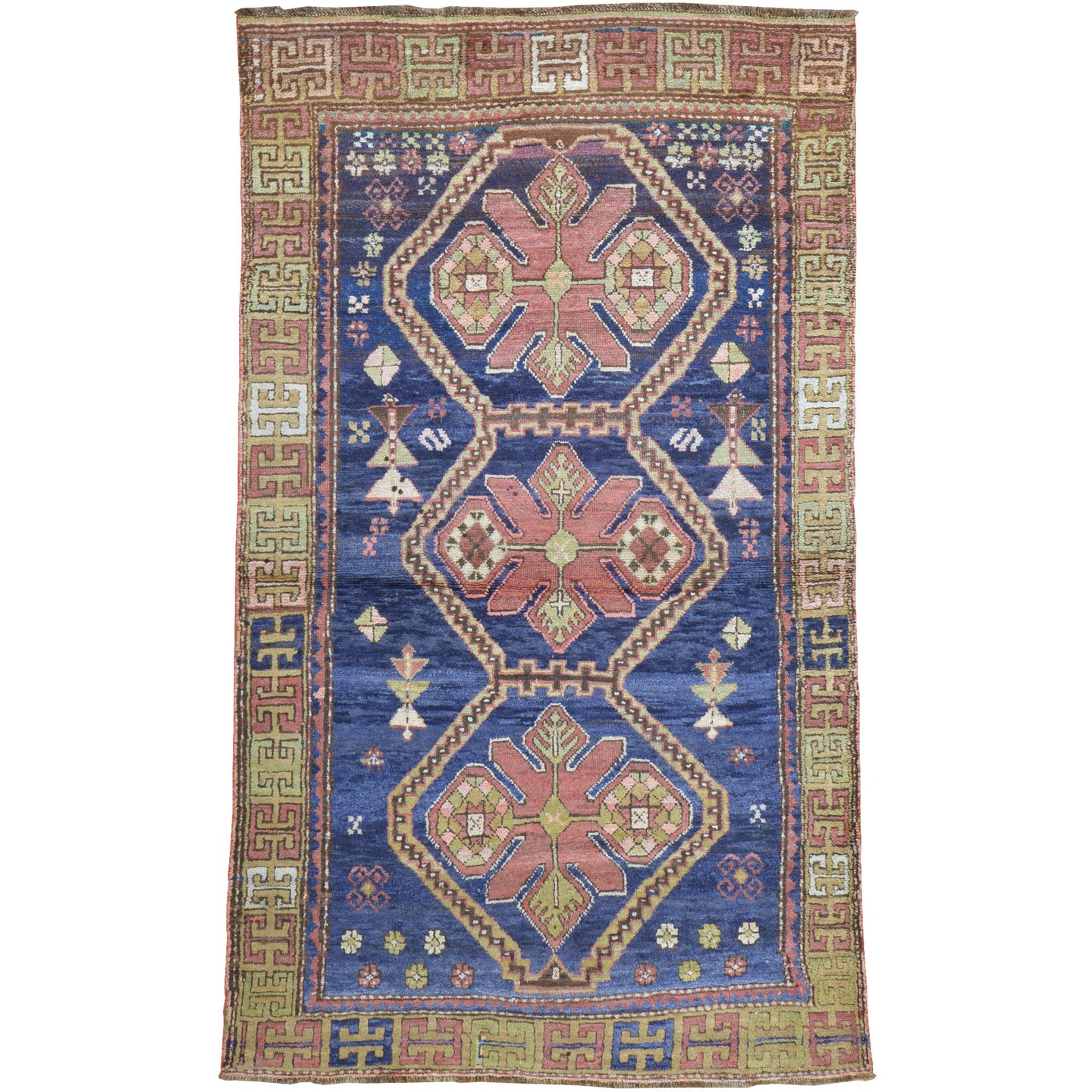 Hand-Knotted Vintage Turkish Traditional Design Handmade Rug (Size 4.0 X 6.7) Cwral-11469