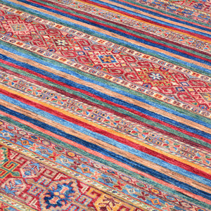 Hand-Knotted Kazak Khorjin Traditional Design Handmade Rug (Size 4.0 X 5.7) Cwral-11472