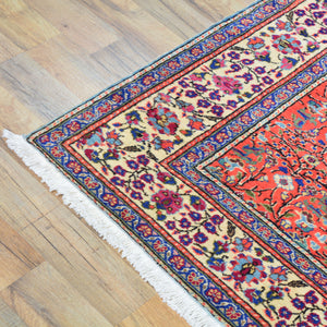 Hand-Knotted Vintage Turkish Sivas Design Handmade Wool Rug (Size 4.0 X 5.8) Cwral-11478