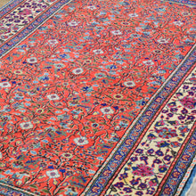 Load image into Gallery viewer, Hand-Knotted Vintage Turkish Sivas Design Handmade Wool Rug (Size 4.0 X 5.8) Cwral-11478